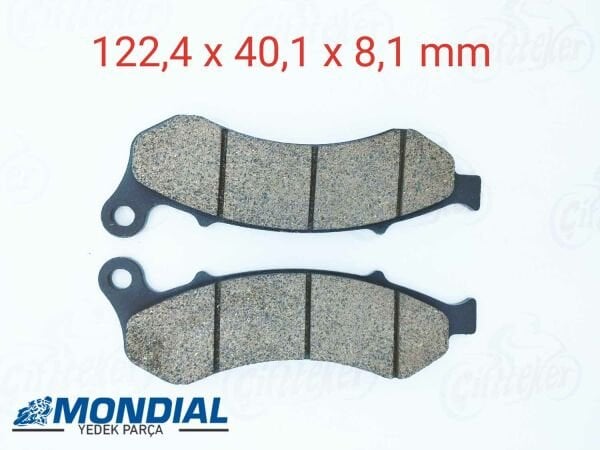 ÖN FREN DİSK BALATASI (CBS) MH 125 L DRİFT KD125 F KIDEN ORİJİNAL