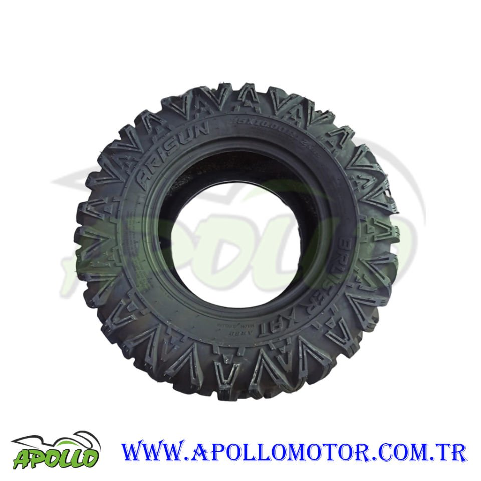25 x 10 - 12 ATV DIŞ LASTİK TUBELESS ARISUN 6 KAT