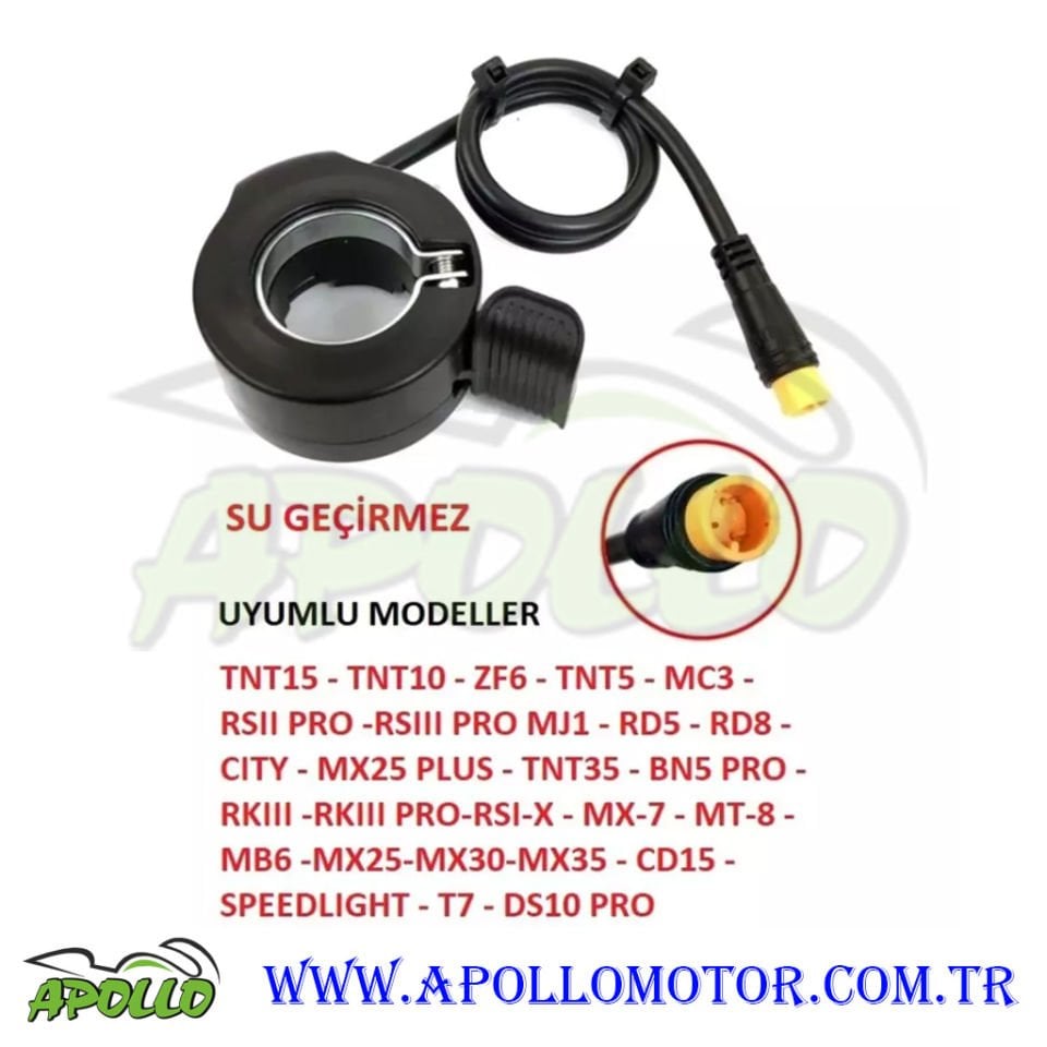ELEKTRİKLİ BİSİKLET GAZ KOLU PARMAKLI MODEL