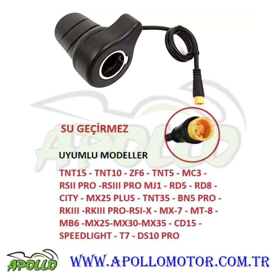ELEKTRİKLİ BİSİKLET GAZ KOLU ÇEVİRMELİ MODEL