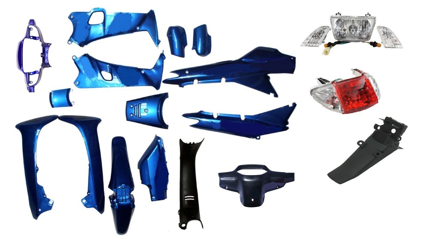 LİFAN 100 KAPORTA SETİ MAVİ FAR - STOP DAHİL