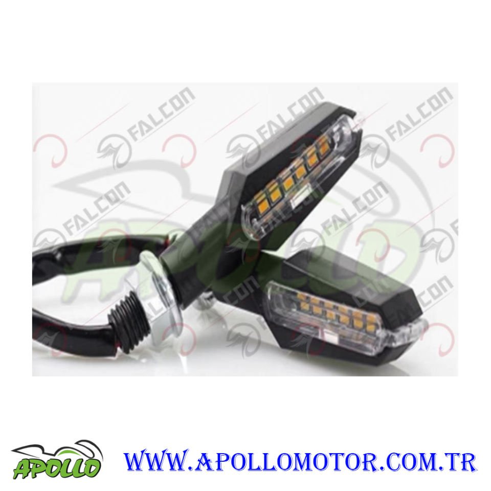 LED SİNYAL S MODEL (SARI) MİNİ ÇİFT TARAF LEDLİ