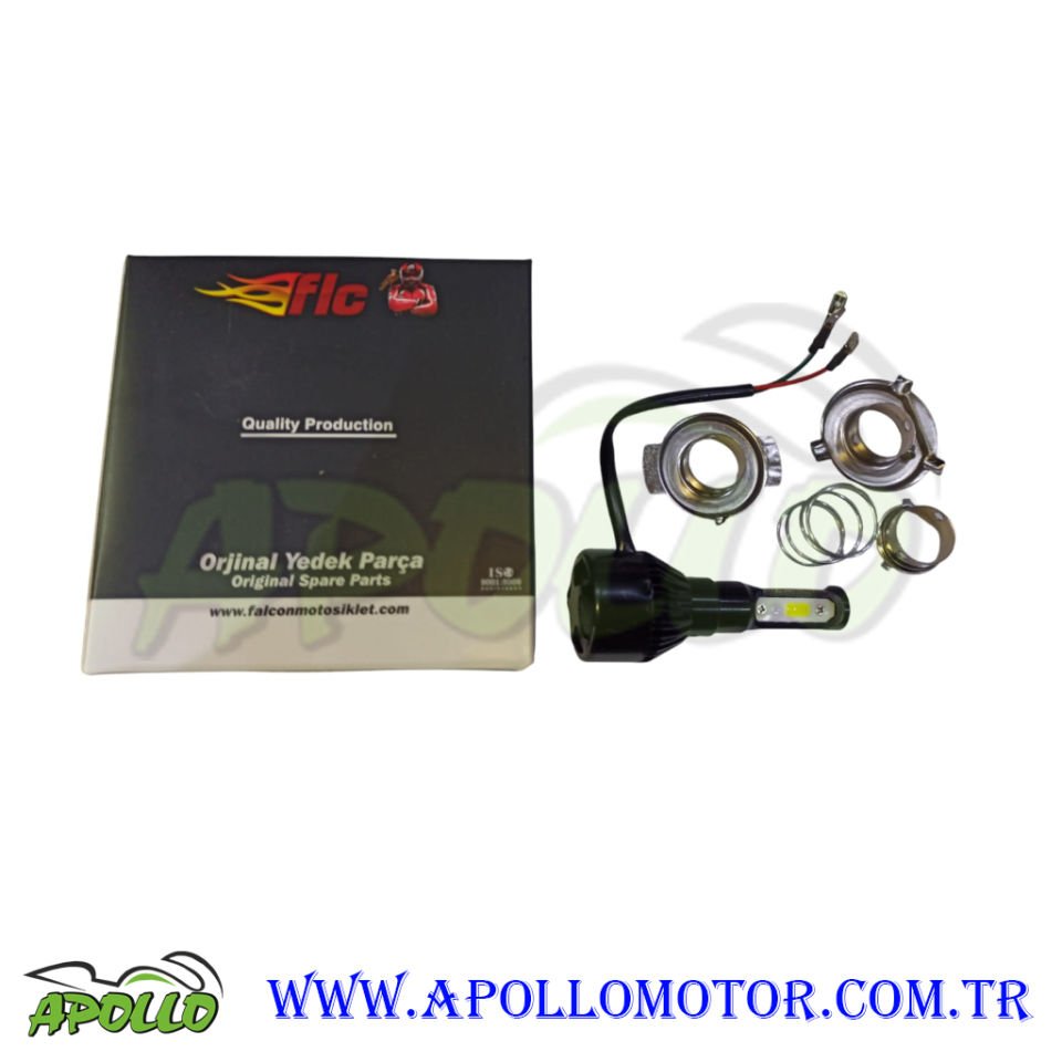 LED XENON FANLI H4/BOSH TİP/H7UYUMLU BEYAZ 6500LM