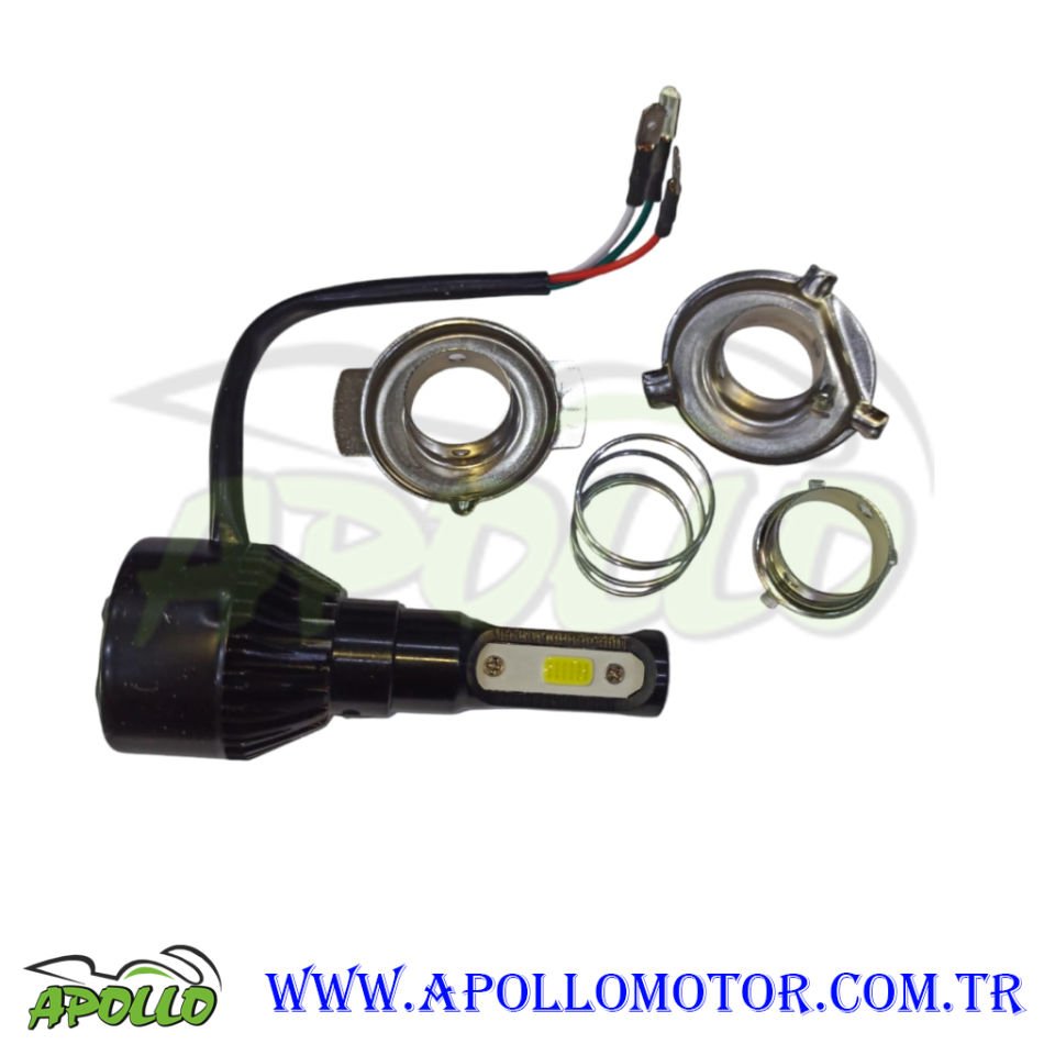 LED XENON FANLI H4/BOSH TİP/H7UYUMLU BEYAZ 6500LM