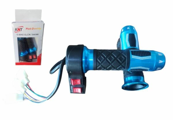 3 VİTESLİ İLERİ VE GERİ E-BİKE GAZ KOLU 8 KABLO - RENKLİ