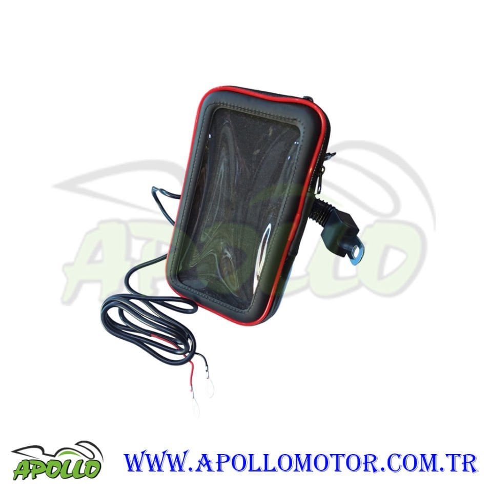 TELEFON TUTUCU  - SU GEÇİRMEZ-AYNA BAĞLANTILI - USB GİRİŞLİ