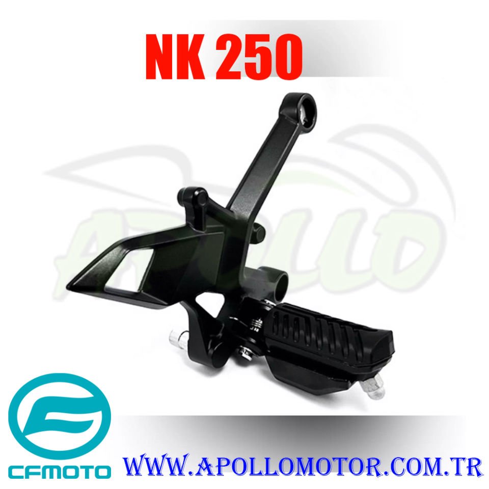 ON BASAMAK BRAKETI + BASAMAK SAĞ (SIYAH) (2023) CF MOTO 250 NK ORJ.