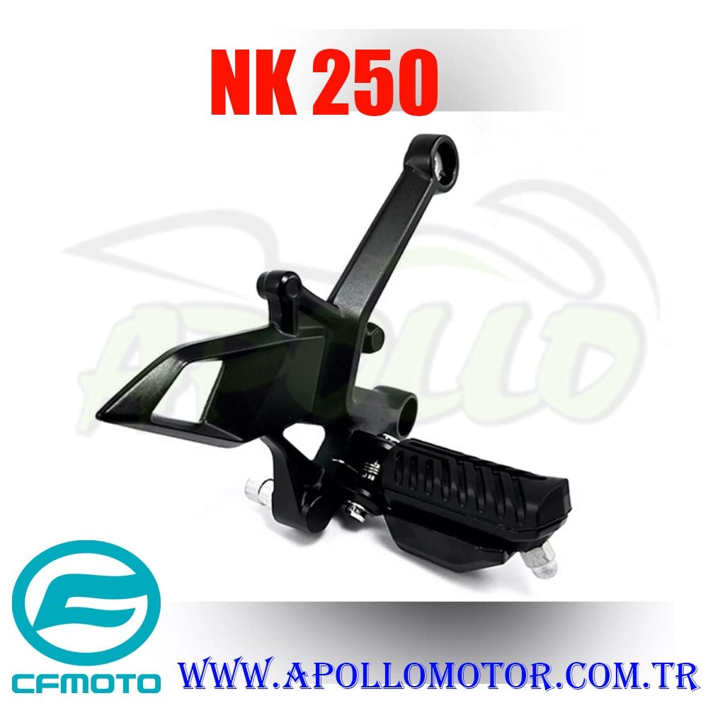 ON BASAMAK BRAKETI + BASAMAK SAĞ (SIYAH) (2023) CF MOTO 250 NK ORJ.