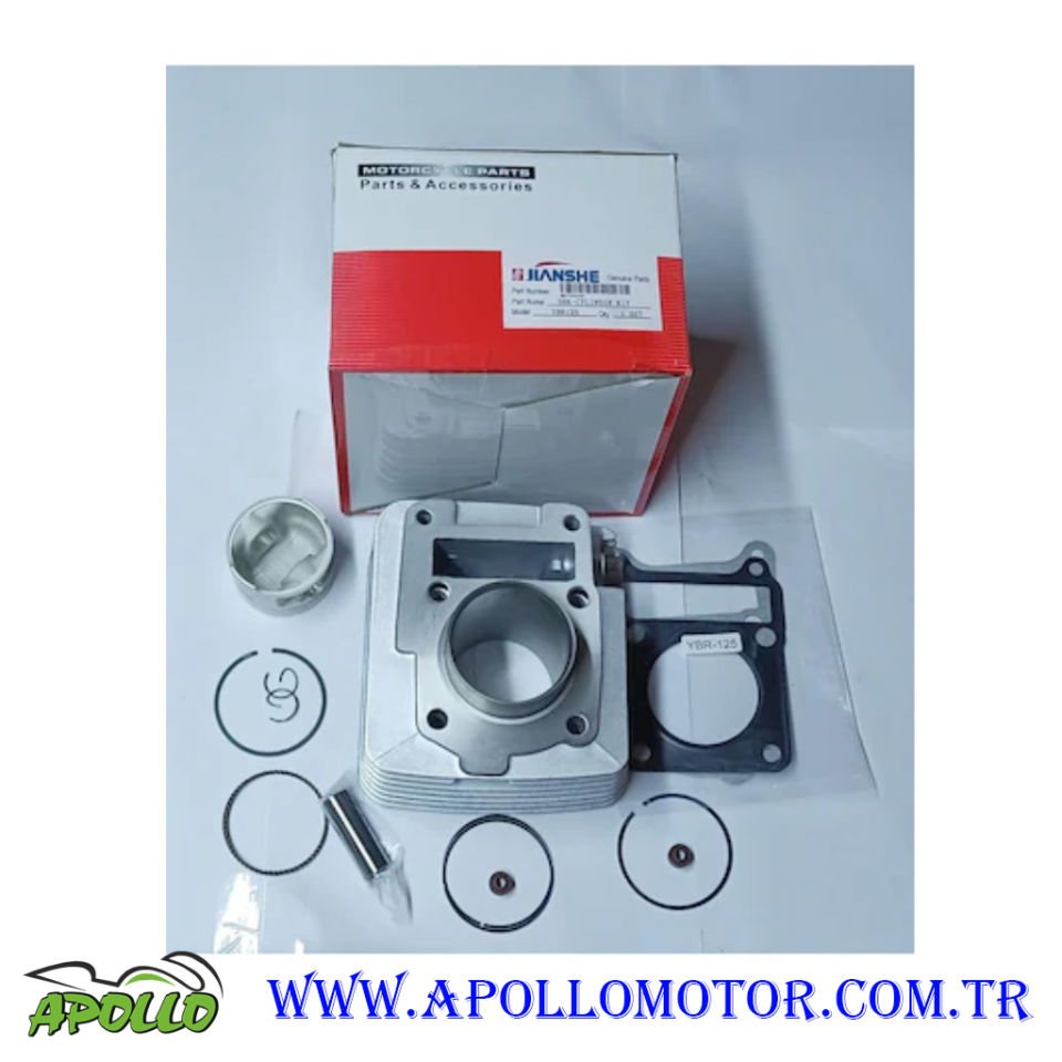 YAMAHA YBR 125 SİLİNDİR SET KOMPLE 125 cc -  JIANSHE ORİJİNAL
