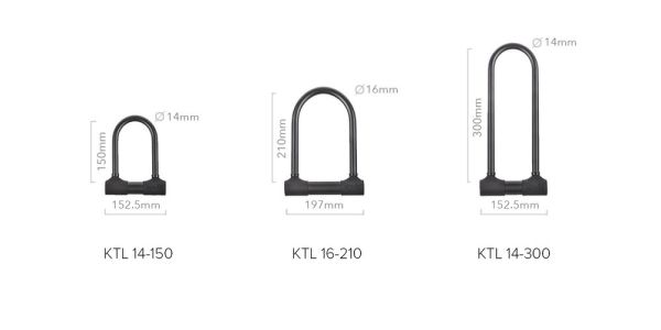 KOVIX KTL14-300BK ALARMLI U KİLİT