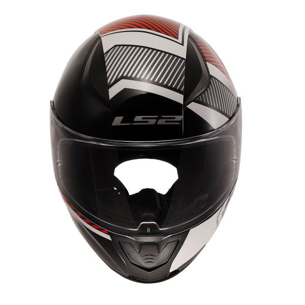 LS2 RAPID 2 EXTRA BEYAZ-KIRMIZI KAPALI KASK