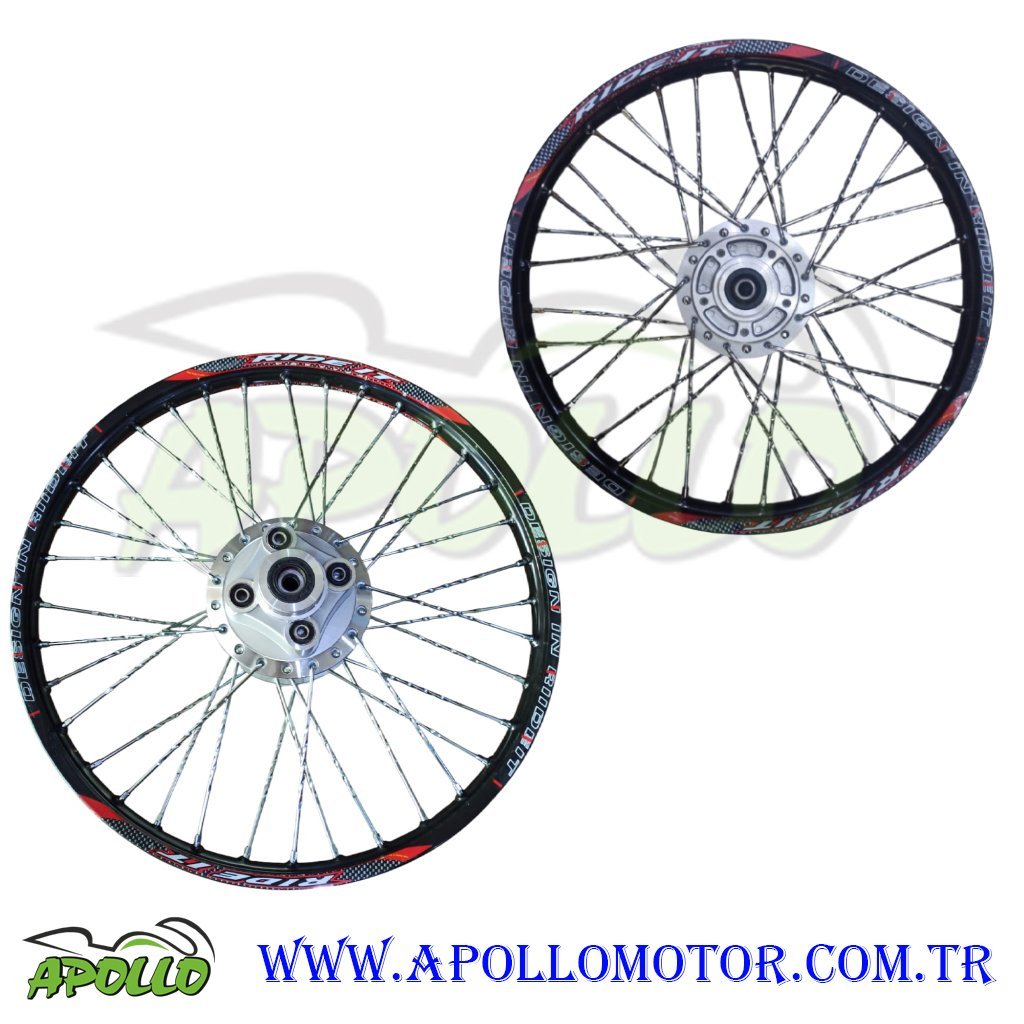 CG 17 - 19 RİDE İT JANT TAKIMI (ÖN DİSK - ARKA KAMPANA) NİKEL BURGULU TEL