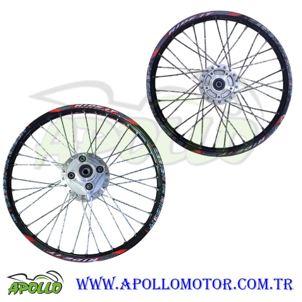 CG 17 - 20 RİDE İT JANT TAKIMI (ÖN DİSK - ARKA KAMPANA) NİKEL BURGULU TEL