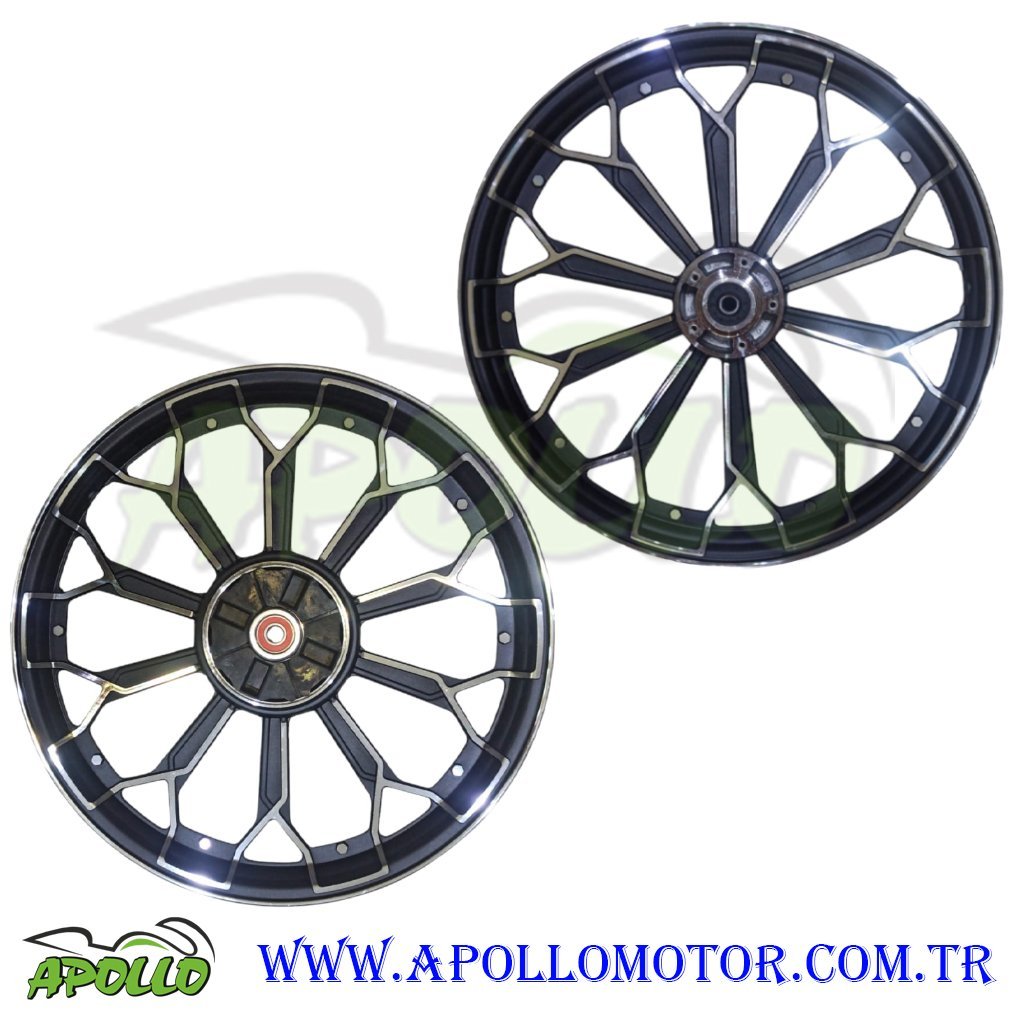 CG 18 - 18 MODİFİYE JANT TAKIMI (ÖN DİSK - ARKA GENİŞ KAMPANA) SİYAH