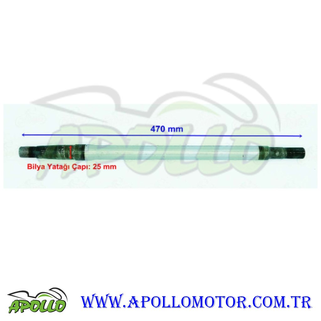 E-BİKE KASALI 3 TEKERLEKLİ AKIS MİLİ 18 DİŞ 47 CM