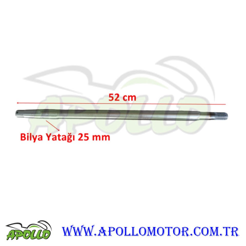 E-BİKE KASALI 3 TEKERLEKLİ AKIS MİLİ 18 DİŞ 52 CM