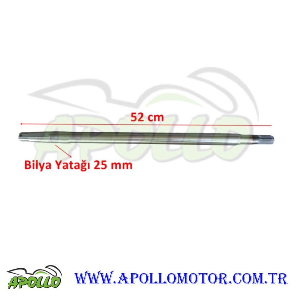 E-BİKE KASALI 3 TEKERLEKLİ AKIS MİLİ 18 DİŞ 52 CM