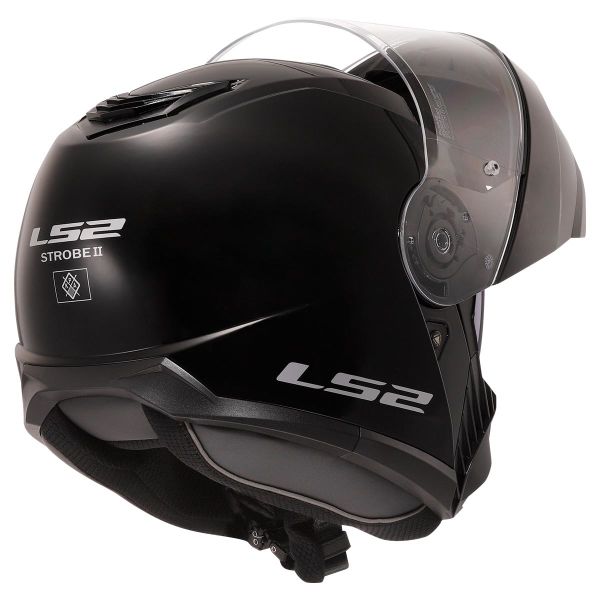 LS2 STROBE 2 SİYAH ÇENE AÇILIR KASK