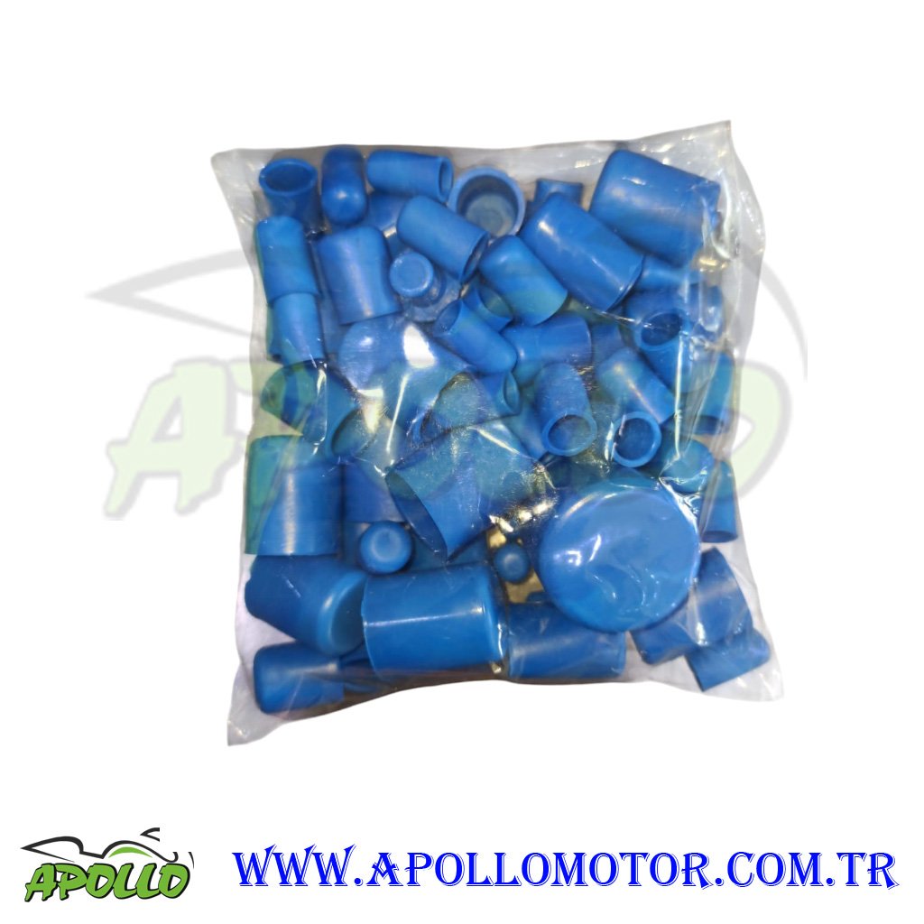 RENKLİ VİDA KAPAĞI TAPA AKSESUAR (PAKET / 80 PARÇA) MAVİ