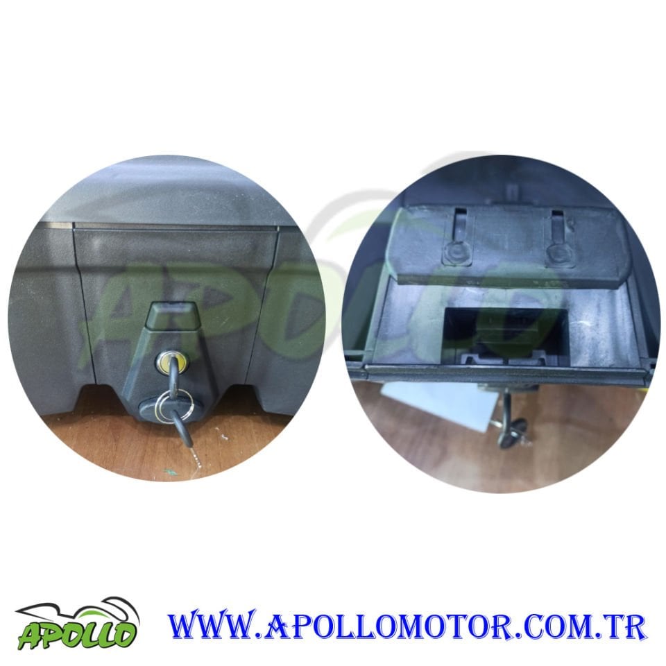 MOTOR ÇANTASI 52 LİTRE TİEN - SIRT DAYAMALI SİYAH