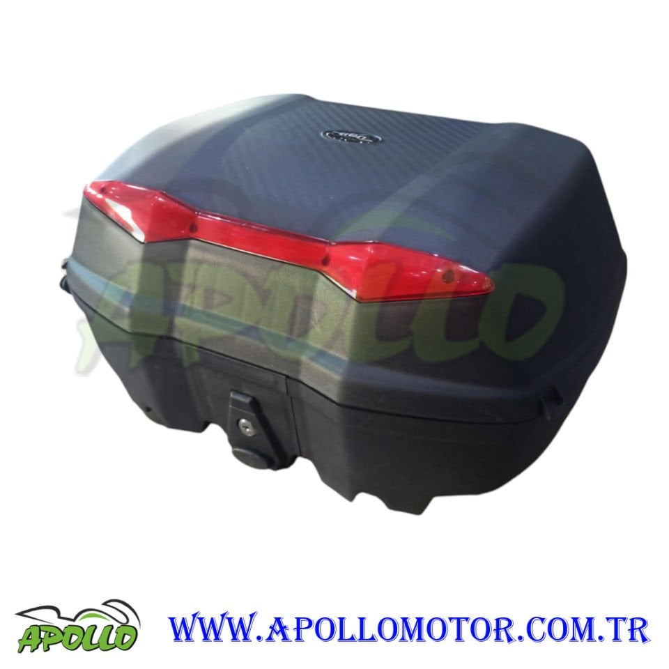 MOTOR ÇANTASI 52 LİTRE TİEN - SIRT DAYAMALI SİYAH