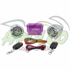 MOTOSİKLET ALARM + MP3 MÜZİK SETİ [M - R] KROM