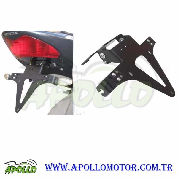 MOTOSİKLET KATLANABİLİR DEMİR PLAKALIK SİYAH