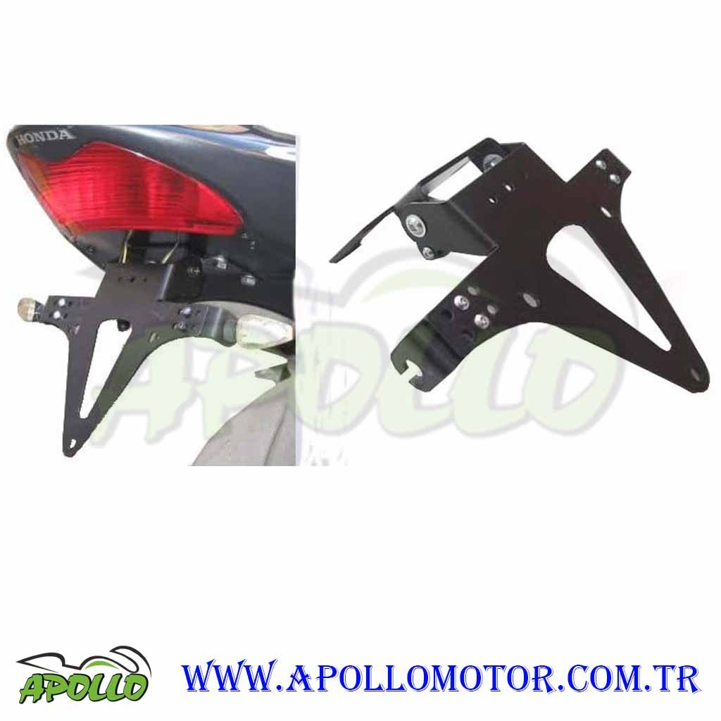 MOTOSİKLET KATLANABİLİR DEMİR PLAKALIK SİYAH