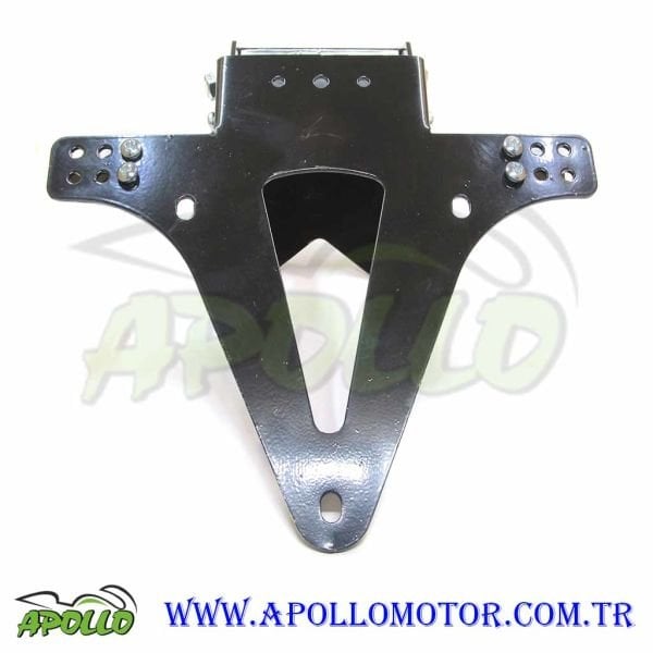 MOTOSİKLET KATLANABİLİR DEMİR PLAKALIK SİYAH