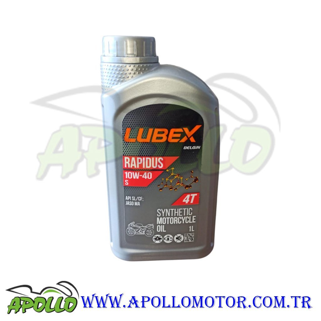 LUBEX 4T 10 W - 40 SEMİ SENTİTİC 1 LİTRE MOTOSİKLET YAĞ