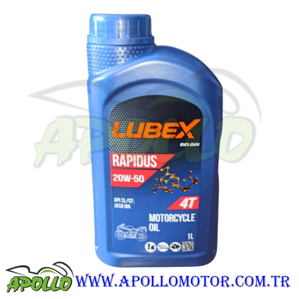 LUBEX 4T 20 W - 50 1 LİTRE MOTOSİKLET YAĞ