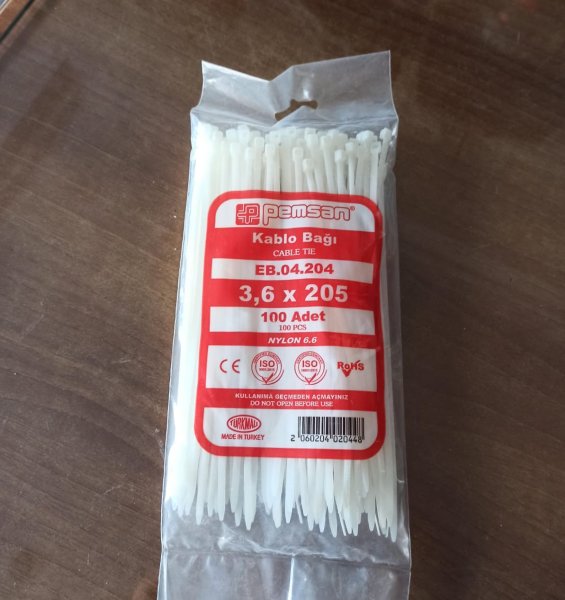 CIRT KELEPÇE KISA 3,6 X 205 (100 ADET)