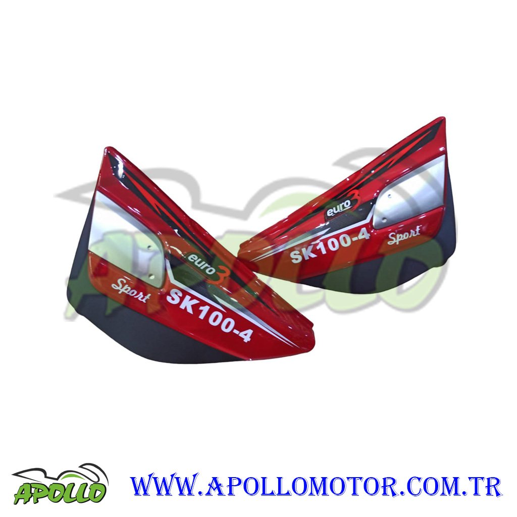 SK 100 SPORT FALCON BENZİN DEPO YAN KAPAĞI - KIRMIZI