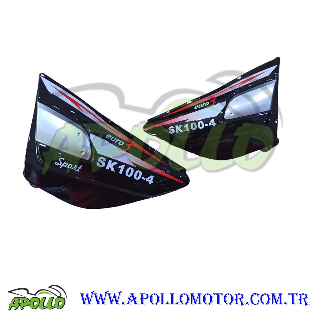 SK 100 SPORT FALCON BENZİN DEPO YAN KAPAĞI - SİYAH