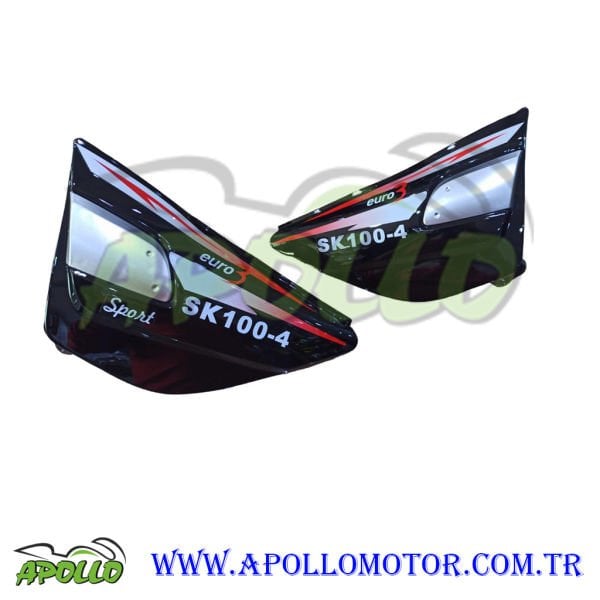 SK 100 SPORT FALCON BENZİN DEPO YAN KAPAĞI - SİYAH