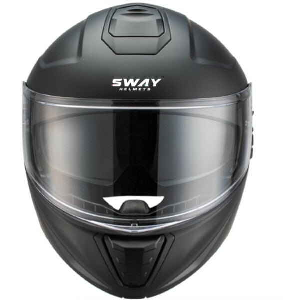 SWAY 917 GÜNEŞ GÖZLÜKLÜ ÇENE AÇILIR KASK - MATT SİYAH