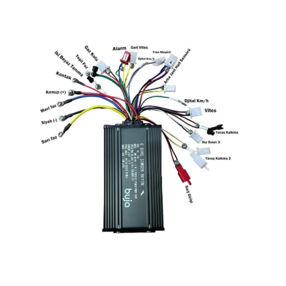 E-BİKE HIZ KONTROL CDİ AKILLI BEYİN 48-60V 500 WATT KARA ŞİMŞEK