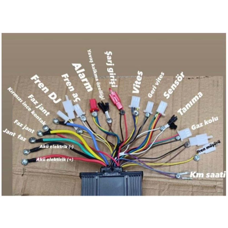 E-BİKE HIZ KONTROL CDİ AKILLI BEYİN 48-72V 1500-3000W KARA ŞİMŞEK