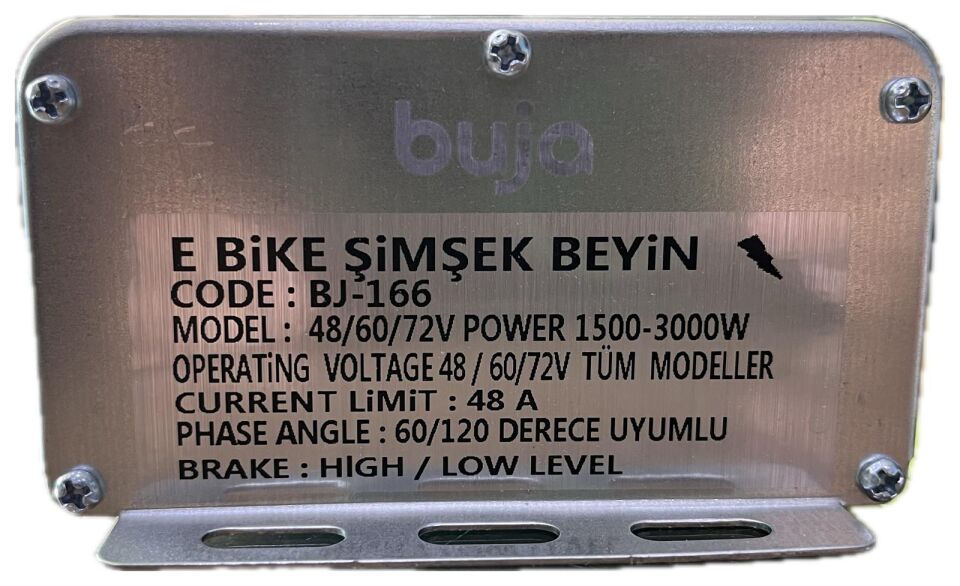 E-BİKE 3 TEKERLEKLİ HIZ KONTROL CDİ AKILLI BEYİN 48-72V 1500-3000W KARA ŞİMŞEK