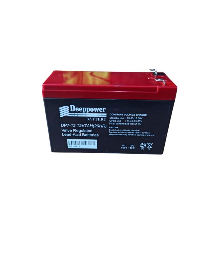 Çocuk Akülü Araba Aküsü 12V 7Ah DeepPower (Jel – Bakımsız)