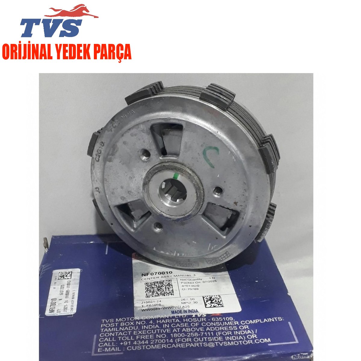 TVS APACHE RTR 200 DEBRİYAJ BALATA TAKIM ORİJİNAL