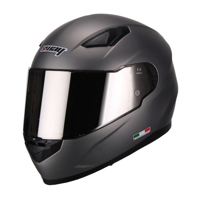 SWAY 816 SİYAH VİZÖRLÜ KAPALI KASK - TİTANİUM GRİ BEDEN - L