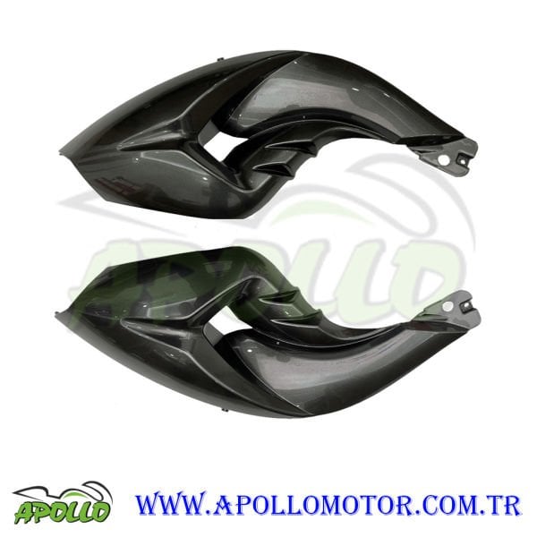 BENZIN DEPOSU SAG - SOL ALT PLASTİK KAPAK (GRI) MONDIAL DRİFT L 125