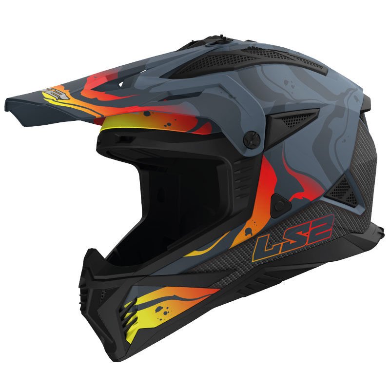 LS2 FAST 2 WASH GRİ CROSS KASK