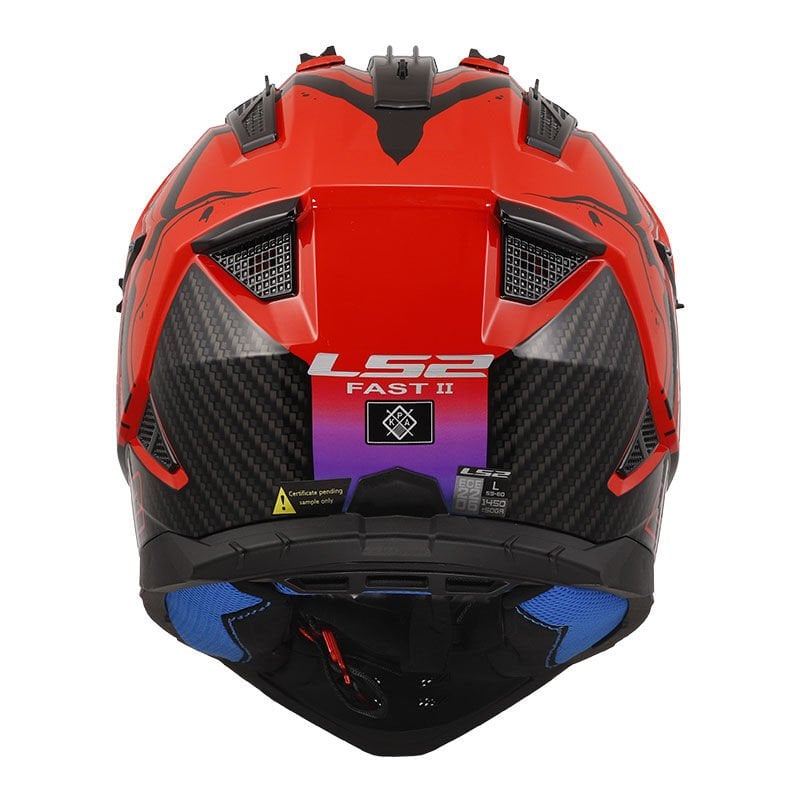 LS2 FAST 2 WASH KIRMIZI CROSS KASK