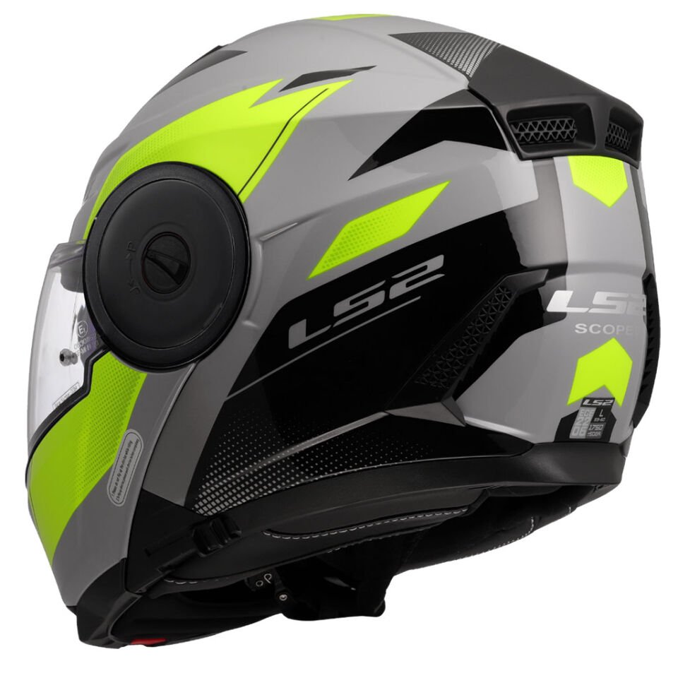 LS2 SCOPE 2 DURIA GRİ-NEON SARI ÇENE AÇILIR KASK