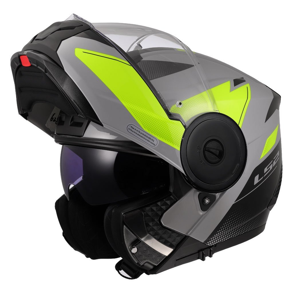 LS2 SCOPE 2 DURIA GRİ-NEON SARI ÇENE AÇILIR KASK
