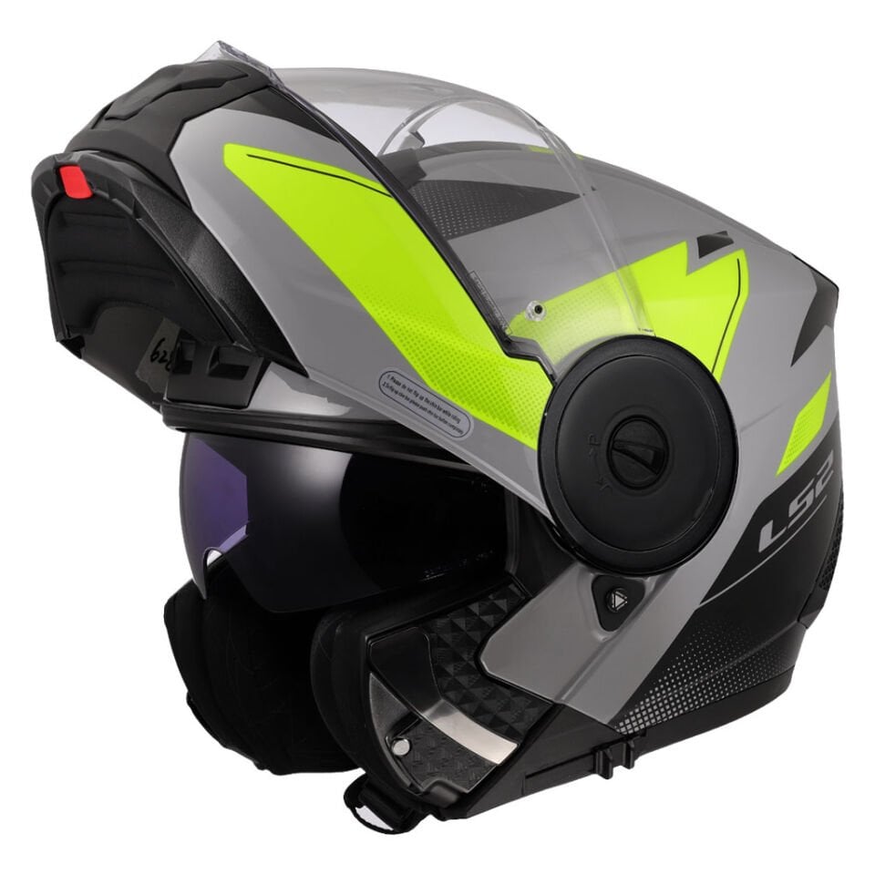 LS2 SCOPE 2 DURIA GRİ-NEON SARI ÇENE AÇILIR KASK