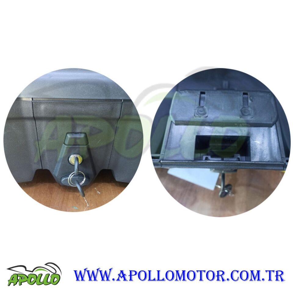 MOTOR ÇANTASI 52 LİTRE TİEN - SIRT DAYAMALI BEYAZ