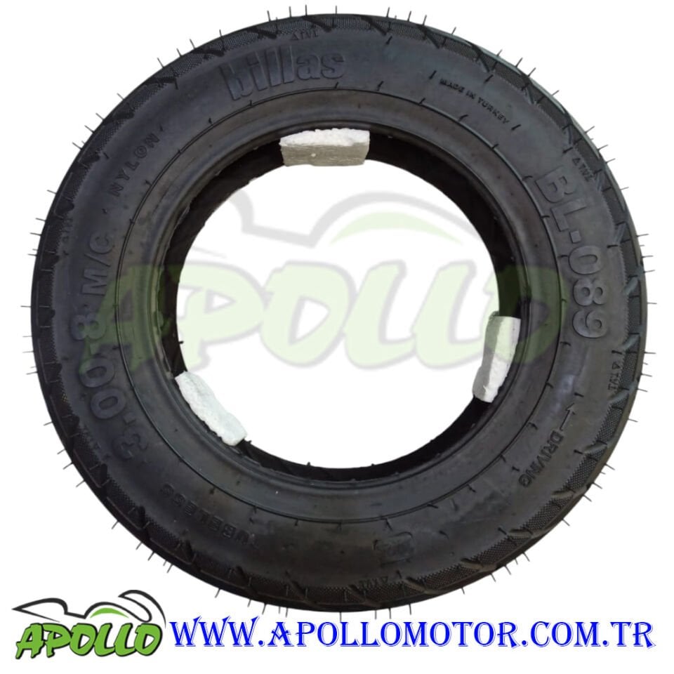 3.00-8 BİLLAS TUBELESS DIŞ LASTİK - SİAYH - YERLİ ÜRETİM